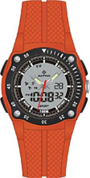 Alpha Saphir 281D Herren Uhr Kunststoff 10Bar